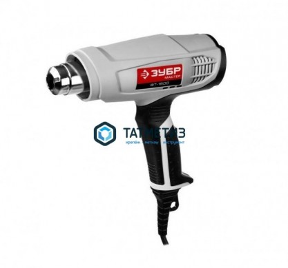 Фен технический (строительный), ЗУБР Проф 2000Вт, ЖК-диспл., память темп-ры, 2 режима: 80-600град, 2 | «ТАТМЕТИЗ» Фен технический (строительный), ЗУБР Проф 2000Вт, ЖК-диспл., память темп-ры, 2 режима: 80-600град, 2 - магазин крепежа «ТАТМЕТИЗ»