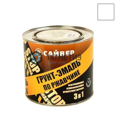 Грунт-эмаль по ржавчине ХВ 3 в 1 СТАРТ  БЕЛАЯ  1,8 кг-./6 -  магазин крепежа «ТАТМЕТИЗ»