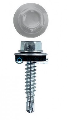 Саморез окраш.кров. 5,5х25 /7004/ серый | «ТАТМЕТИЗ» Саморез окраш.кров. 5,5х25 /7004/ серый - магазин крепежа «ТАТМЕТИЗ»