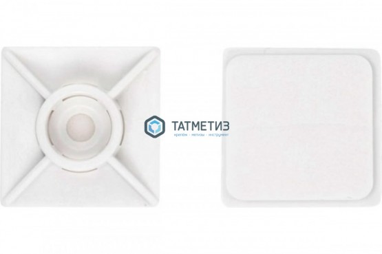 Площадка д/хом 27*27 белая (500 шт/уп.) | «ТАТМЕТИЗ» Площадка д/хом 27*27 белая (500 шт/уп.) - магазин крепежа «ТАТМЕТИЗ»