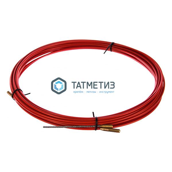 Протяжка кабельная REXANT (мини УЗК в бухте), стеклопруток, d=3,5 мм 20 м, красная Протяжка кабельная REXANT (мини УЗК в бухте), стеклопруток, d=3,5 мм 20 м, красная