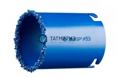 Коронка с карбид-вольфрамовой крошкой 53 мм, высота 55мм ЗУБР "ЭКСПЕРТ" | «ТАТМЕТИЗ» Коронка с карбид-вольфрамовой крошкой 53 мм, высота 55мм ЗУБР "ЭКСПЕРТ" - магазин «ТАТМЕТИЗ»