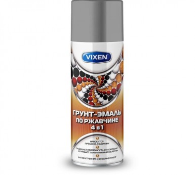 Грунт-эмаль по ржавчине 4 в 1 аэроз. VIXEN СЕРОЕ ОКНО  RAL 7040 520 ml./6 -  магазин крепежа «ТАТМЕТИЗ»