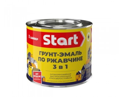 Грунт-эмаль по ржавчине ХВ 3 в 1 СТАРТ  ГОЛУБАЯ  1,8 кг-./6 -  магазин крепежа «ТАТМЕТИЗ»