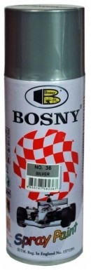 Краска аэроз. BOSNY 400 мл. №072 серебряно-бронзовый -  магазин крепежа «ТАТМЕТИЗ»