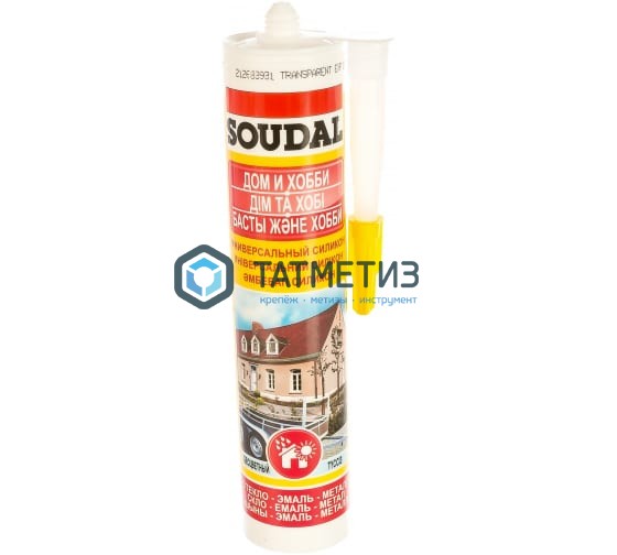 Герметик силиконовый SOUDAL универсальный прозрачный 300 мл 15 Герметик силиконовый SOUDAL универсальный прозрачный 300 мл 15