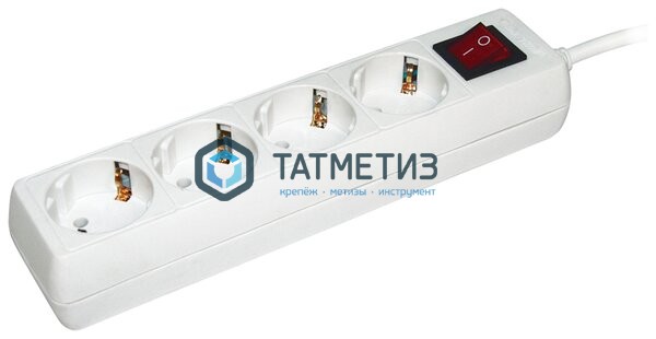 Удлинитель 4х5м с заземл. 16А IP20 У04К с выкл. 2P+PE ИЭК | «ТАТМЕТИЗ» Удлинитель 4х5м с заземл. 16А IP20 У04К с выкл. 2P+PE ИЭК - магазин крепежа «ТАТМЕТИЗ»