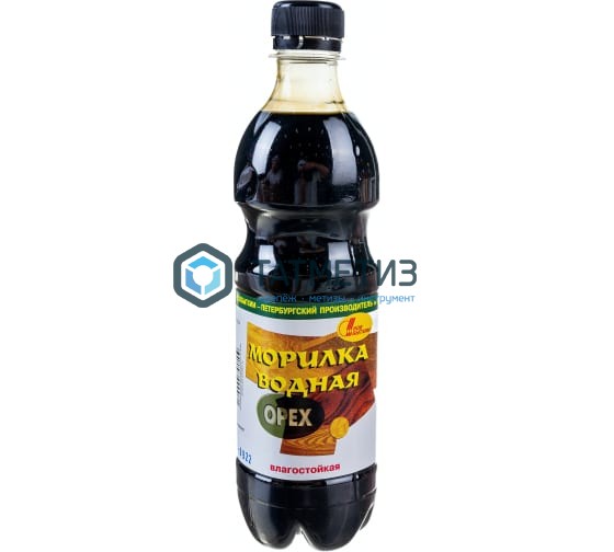 Морилка ВОДНАЯ, ОРЕХ 0,5л/12 Морилка ВОДНАЯ, ОРЕХ 0,5л/12