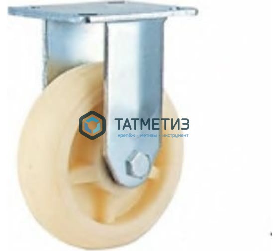 Колеса большегрузные НЕЙЛОН неповоротное с площадкой d 100 мм Колеса большегрузные НЕЙЛОН неповоротное с площадкой d 100 мм