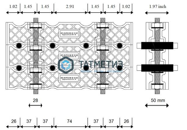 Кабельные блоки: Dutchclamp Unifix IM 4х12-32 Кабельные блоки: Dutchclamp Unifix IM 4х12-32