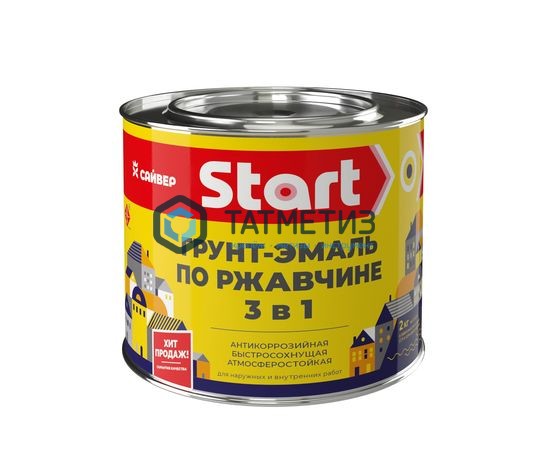 Грунт-эмаль по ржавчине ХВ 3 в 1 СТАРТ ГОЛУБАЯ 1,8 кг-./6 Грунт-эмаль по ржавчине ХВ 3 в 1 СТАРТ ГОЛУБАЯ 1,8 кг-./6