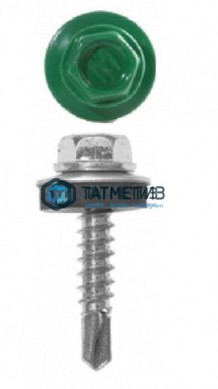 Саморез окраш.кров. 4,8х29 /6029/ DAXMER MS (10х250) | «ТАТМЕТИЗ» Саморез окраш.кров. 4,8х29 /6029/ DAXMER MS (10х250) - магазин крепежа «ТАТМЕТИЗ»