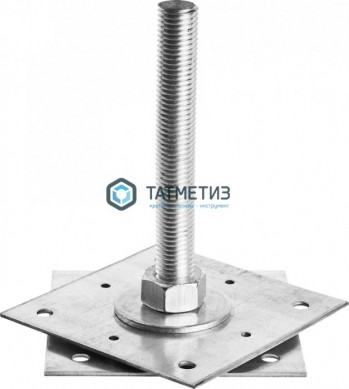 Анкер регулировочный по высоте ARH (140 х 140 мм)-М24, H-250мм | «ТАТМЕТИЗ» Анкер регулировочный по высоте ARH (140 х 140 мм)-М24, H-250мм - магазин крепежа «ТАТМЕТИЗ»