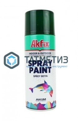 Краска аэроз. ЗЕЛЕНЫЙ МОХ RAL6005 400ML Gw.300Gr(6) Akfix | «ТАТМЕТИЗ» Краска аэроз. ЗЕЛЕНЫЙ МОХ RAL6005 400ML Gw.300Gr(6) Akfix - магазин крепежа «ТАТМЕТИЗ»