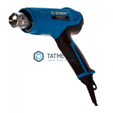 Фен технический (строительный), ЗУБР Проф 2000Вт, ЖК-диспл., память темп-ры, 2 режима: 80-600град, 2 | «ТАТМЕТИЗ» Фен технический (строительный), ЗУБР Проф 2000Вт, ЖК-диспл., память темп-ры, 2 режима: 80-600град, 2 - магазин крепежа «ТАТМЕТИЗ»