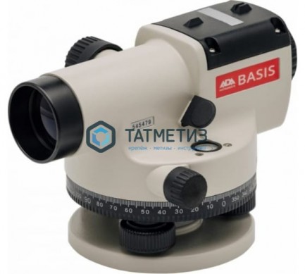 Нивелир оптический ADA Basis с поверкой (нивелир, кейс, мелкий инструмент, нитяной отвес, инструкция, свидетельство поверки) | «ТАТМЕТИЗ» Нивелир оптический ADA Basis с поверкой (нивелир, кейс, мелкий инструмент, нитяной отвес, инструкция, свидетельство поверки) - магазин крепежа «ТАТМЕТИЗ»