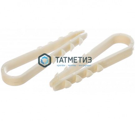 Дюбель-хомут для кабеля нейлон 5х10 черн. под плоский (100 шт/уп) | «ТАТМЕТИЗ» Дюбель-хомут для кабеля нейлон 5х10 черн. под плоский (100 шт/уп) - магазин крепежа «ТАТМЕТИЗ»