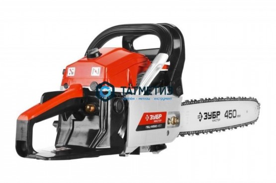 Пила цепная бензиновая, ЗУБР, хромир. цилиндр, праймер, 54,6 см3 (2,1 кВт), шина 45 см, 11500 об/мин -  магазин крепежа «ТАТМЕТИЗ»
