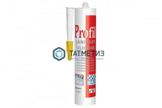 Герметик силиконовый Profil санитарный БЕЛЫЙ 280 мл / 15 -  магазин крепежа «ТАТМЕТИЗ»
