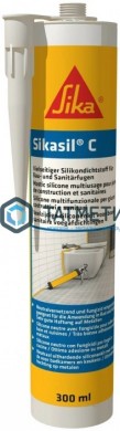 Герметик силиконовый Sikasil-C нейтральный санитарный прозрачный 300 мл 12 | «ТАТМЕТИЗ» Герметик силиконовый Sikasil-C нейтральный санитарный прозрачный 300 мл 12 - магазин крепежа «ТАТМЕТИЗ»