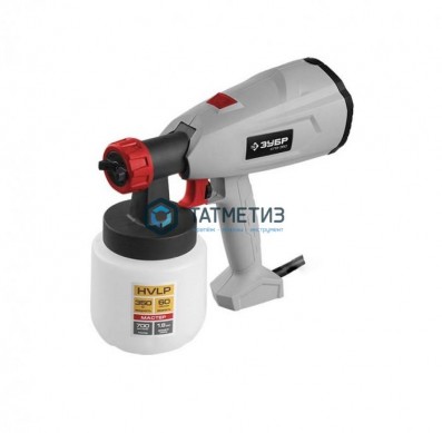 Краскопульт электрич, ЗУБР, HVLP, 0.8л, 0-700мл/мин, вязкость краски 60 DIN/сек, сопло 1.8мм, 350Вт | «ТАТМЕТИЗ» Краскопульт электрич, ЗУБР, HVLP, 0.8л, 0-700мл/мин, вязкость краски 60 DIN/сек, сопло 1.8мм, 350Вт - магазин крепежа «ТАТМЕТИЗ»
