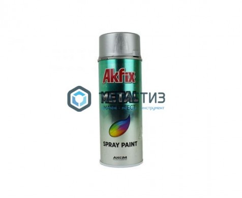 Краска аэроз. СЕРЕБРО 400Ml Gw.300Gr (6) Akfix | «ТАТМЕТИЗ» Краска аэроз. СЕРЕБРО 400Ml Gw.300Gr (6) Akfix - магазин крепежа «ТАТМЕТИЗ»