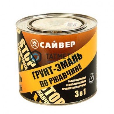 Грунт-эмаль по ржавчине ХВ 3 в 1 Сайвер БЕЛАЯ  20 кг -  магазин крепежа «ТАТМЕТИЗ»