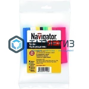 Набор термоусадочных трубок 6/3 (7 цветов по 3шт) 10см Navigator | «ТАТМЕТИЗ» Набор термоусадочных трубок 6/3 (7 цветов по 3шт) 10см Navigator - магазин крепежа «ТАТМЕТИЗ»