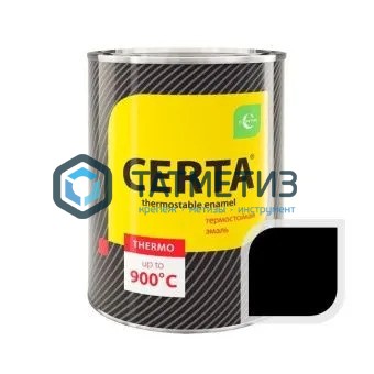 Эмаль термостойкая ЧЕРНАЯ Церта до 700 С, 0,8 кг- Эмаль термостойкая ЧЕРНАЯ Церта до 700 С, 0,8 кг-